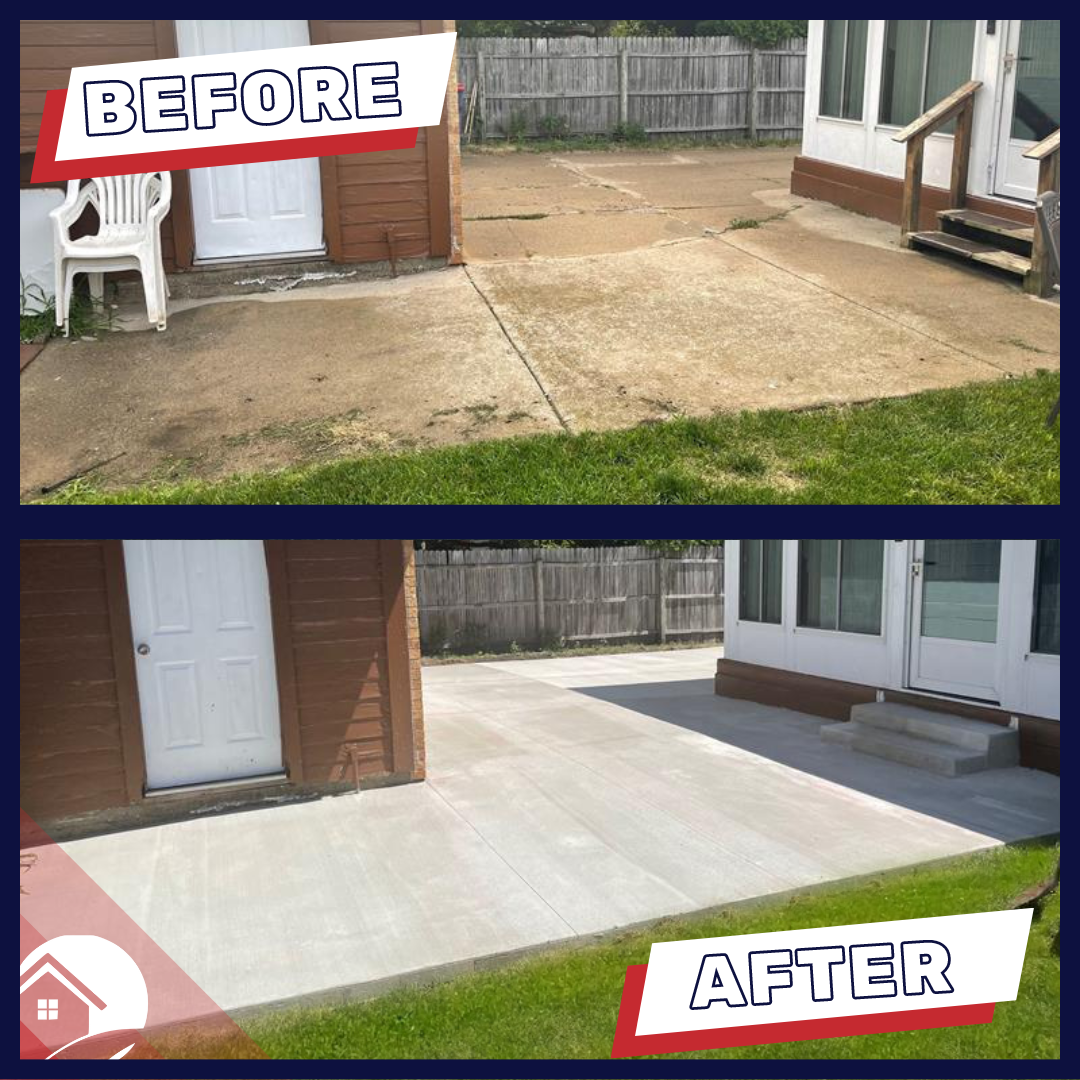 Before/After Concrete Patio