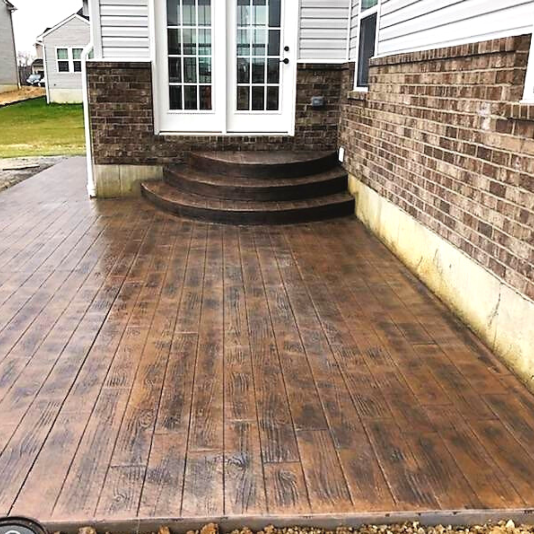 Wood Stamped Patio